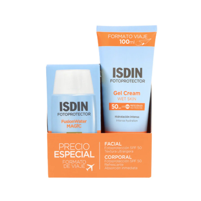 7537365 Isdin Pack Fusion Water Magic SPF50 + Gel Creme SPF50