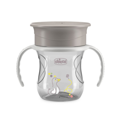 7527952 Chicco Copo Refeição 360 Cinzento 12M+ 200ml