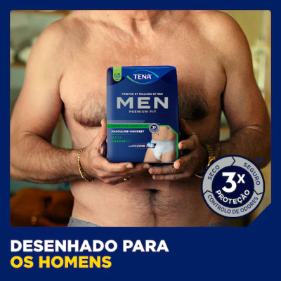 TENA Men Premium Fit Maxi S/M Cuecas Incontinência Masculina 12 | Farmácia d'Arrábida