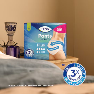 TENA Pants Protect+ Super M Cueca Feminina Incontinência Intensa 12 Uni. | Farmácia d'Arrábida