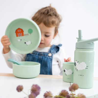 Saro Garrafa Térmica Palhinha Verde Ovelha 350ml | Farmácia d'Arrábida