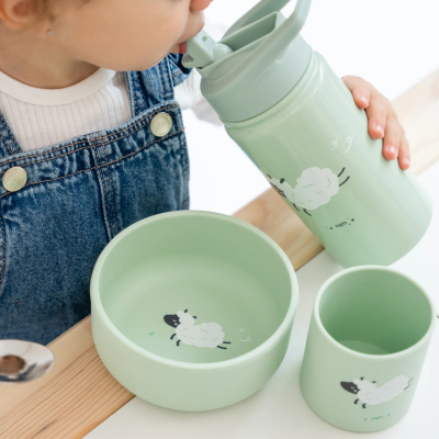 Saro Garrafa Térmica Palhinha Verde Ovelha 350ml | Farmácia d'Arrábida