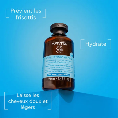 Apivita Hyaluronic Hydra Champô Cabelo Fino 250ml | Farmácia d'Arrábida