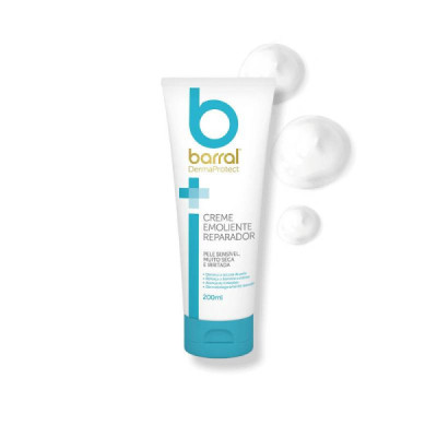 7406363 Barral DermaProtect Creme Emoliente Reparador Pele Sensível 2x200ml