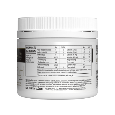 Vitafor V-Fort Pré-treino Ultra Beta Alanina Limão 240g| Farmácia d'Arrábida