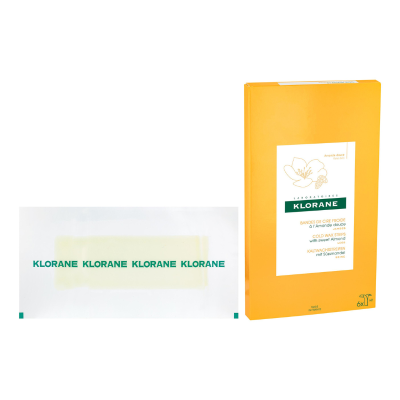 6559930 Klorane Bandas de Cera Fria Depilação com Amêndoas Doces