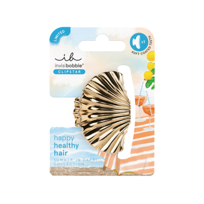 7577932 Invisibobble Clipstar Capri Riviera Glam Mola Cabelo Concha