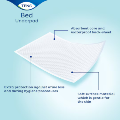 TENA Bed Plus 40 Resguardos Proteção Cama Incontinência 60x40cm | Farmácia d'Arrábida