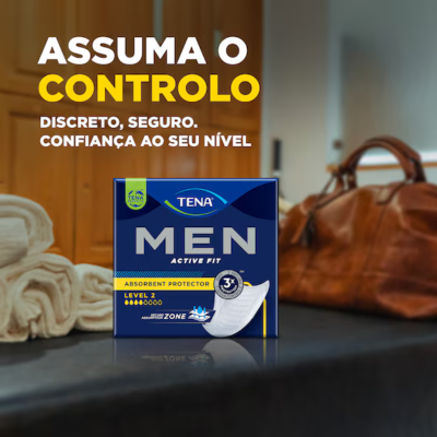 TENA Men Active Fit Nível 2 Penso Fino Homem 20 Uni. | Farmácia d'Arrábida
