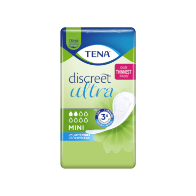 7516559 TENA Lady Discreet Mini Pensos Mulher Diários Perdas Ligeiras 20 Unidades