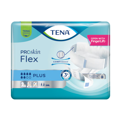 6788216 TENA ProSkin Flex Plus L Fralda Cinto Incontinência Grave 30 Unid.