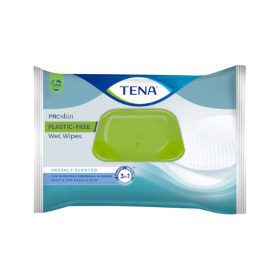 7250043 TENA Pro-Skin Toalhetes Sem Plástico Cuidado Higiene Suave 48 Unidades
