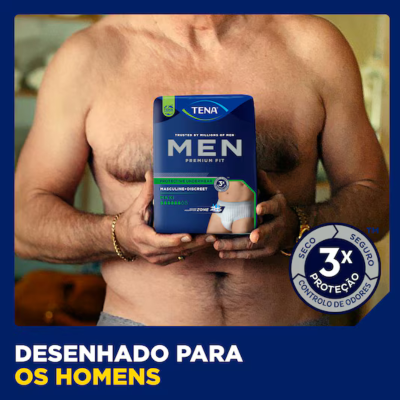 TENA Men Premium Fit Nível 4 L/XL Cuecas Masculinas 10 Uni.| Farmácia d'Arrábida