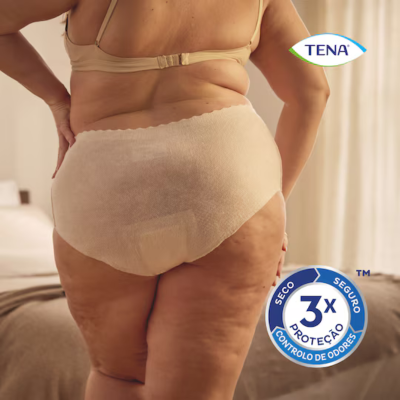TENA Silhouette Creme Plus L Cueca Cintura Alta Incontinência 8 Unidades | Farmácia d'Arrábida
