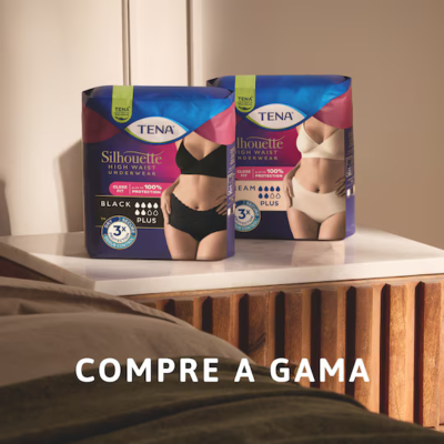 TENA Silhouette Creme Plus L Cueca Cintura Alta Incontinência 8 Unidades | Farmácia d'Arrábida