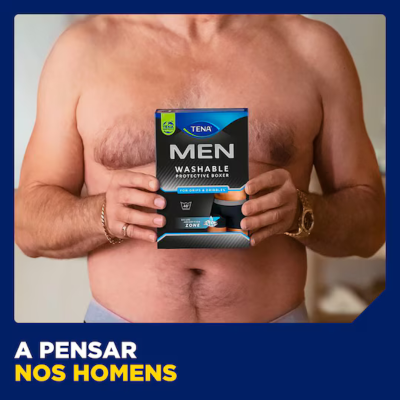 TENA Men Boxer Preto Lavável Homem L 1 Unidade | Farmácia d'Arrábida