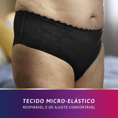 TENA Silhouette Noir Cueca Baixa Preta Mulher Normal L 9 Uni. | Farmácia d'Arrábida