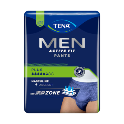 6079004 TENA Men Active Fit Cuecas Plus Homem Tam. M Proteção Incontinência 9 Unidades
