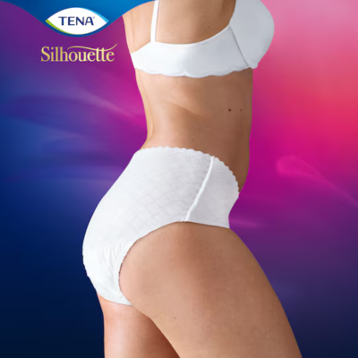 TENA Silhouette Blanc Cueca Cintura Baixa Mulher Normal Tam. L 10 Unid. | Farmácia d'Arrábida