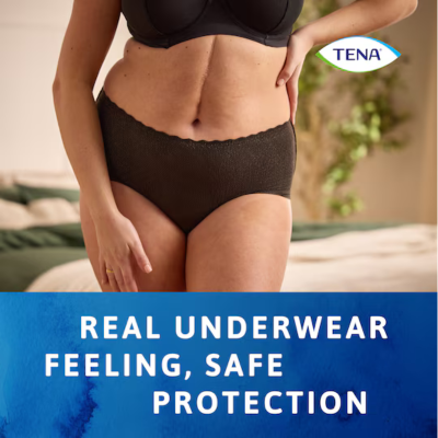 TENA Silhouette Noir Plus L Cueca Preta Feminina Cintura Alta 8 Uni | Farmácia d'Arrábida