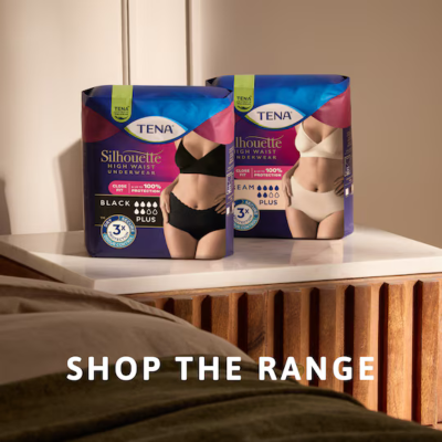 TENA Silhouette Noir Plus L Cueca Preta Feminina Cintura Alta 8 Uni | Farmácia d'Arrábida