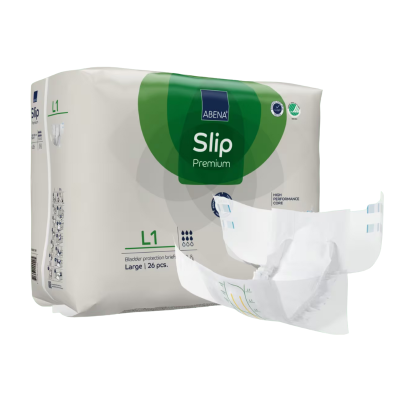 7268342 Abena Slip Premium L1 Fraldas Incontinência Moderada 26 Unidades