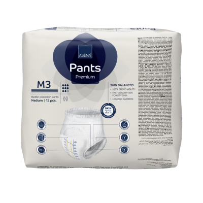 Abena Pants Premium M3 Fraldas Cueca 15 Unidades | Farmácia d'Arrábida