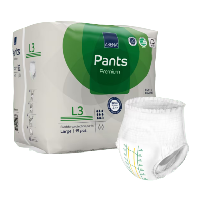 7268649 Abena Pants Premium L1 Fralda Cueca Incontinência 15 Unidades