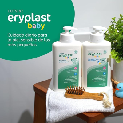 Lutsine Eryplast Baby Gel Banho e Champô Pele Sensível e Atópica Bebés 500ml | Farmácia d'Arrábida
