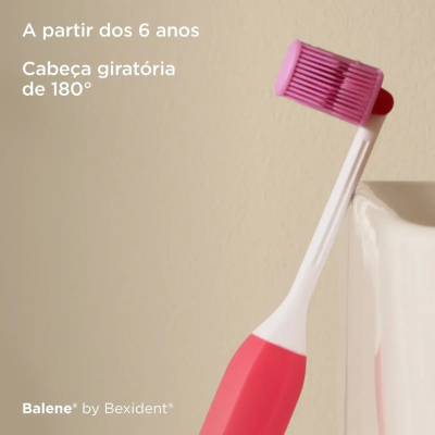 Balene by Bexident Junior Escova Infantil Rosa +6 Anos  | Farmácia d'Arrábida