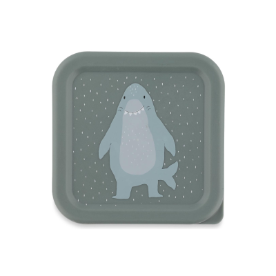 TRIXIE 3 Caixas de Lanche Infantis com Clip Mr. Shark Empilháveis | Farmácia d'Arrábida