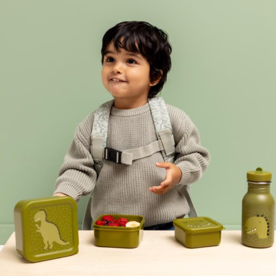 TRIXIE 3 Caixas de Lanche Infantis Empilháveis com Clip Mr. Dino | Farmácia d'Arrábida