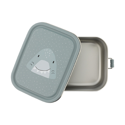 5400858592255 TRIXIE Lancheira Metálica Pequena Mr. Shark Resistente e Segura