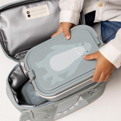 TRIXIE Lancheira Metálica Grande Mr. Shark +3 Anos | Farmácia d'Arrábida