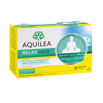 7523894 Aquilea Relax Forte 30 Comprimidos - Suplemento Natural para Sono & Stress