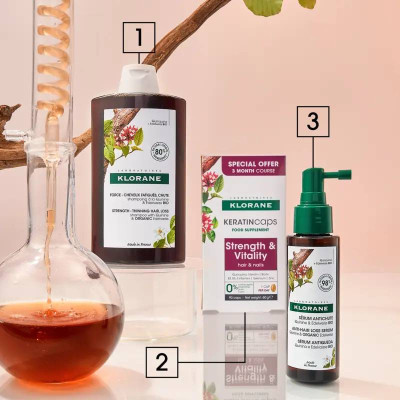 Klorane KeratinCaps 90 Cápsulas – Suplemento Capilar Antiqueda | Farmácia d'Arrábida