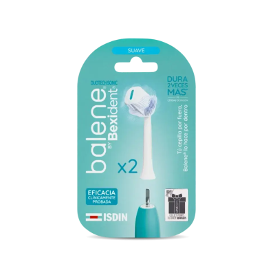 Balene by Bexident Duotech Recargas Substituição Dureza Suave para Escova Elétrica