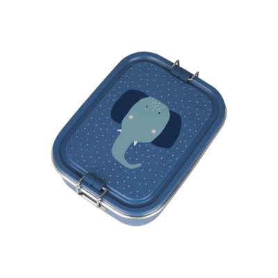 TRIXIE Lancheira Metálica Pequena Mrs. Elephant Resistente e Segura