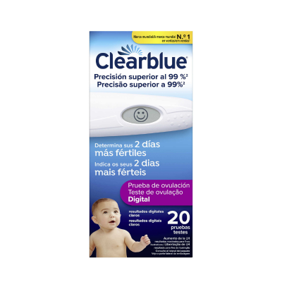 Clearblue 20 Testes de Ovulação Digital  | Farmácia d'Arrábida