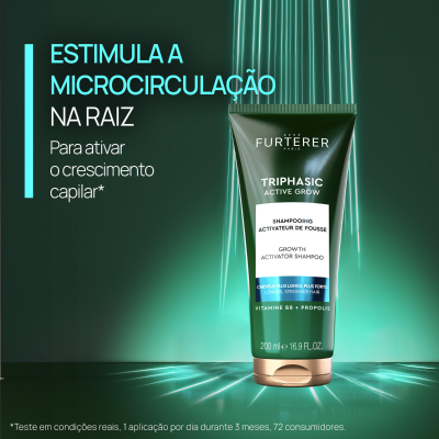 René Furterer Triphasic Active Grow Champô 200ml | Farmácia d'Arrábida