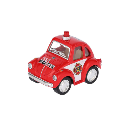 Tutete Mini Carrinho Bombeiros Vermelho Beetle | Brinquedo +3 Anos