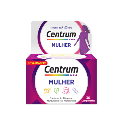 7383919 Centrum Mulher 30 Comprimidos | Vitaminas e Minerais Mulheres +18 Anos