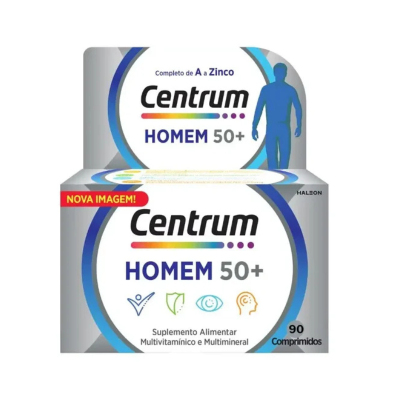 6359885 Centrum Homem 50+ 90 Comprimidos | Suplemento para Homens com mais de 50 Anos