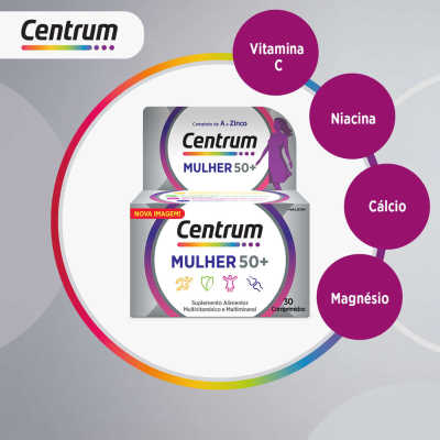 Centrum Mulher 50+ 90 Comprimidos  | Farmácia d'Arrábida