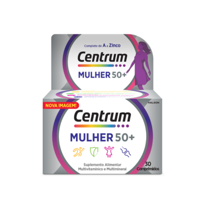 7388736 Centrum Mulher 50+ 30 Comprimidos | Suplemento para Mulheres +50 Anos