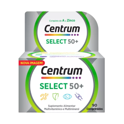 7394254 Centrum Select 50+ 90 Comprimidos | Suplemento para Vitalidade e Saúde a partir dos 50
