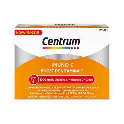 7073932 Centrum Imuno-C 14 Saquetas | Reforço Sistema Imunitário - Sabor Laranja