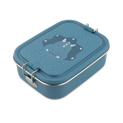 5400858592286 TRIXIE Lancheira Metálica Pequena Mr. Triceratops | Caixa para Snacks