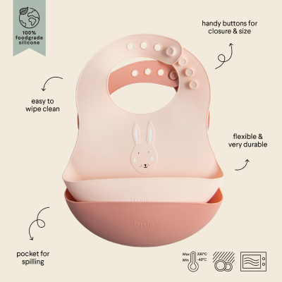 Trixie Pack 2 Babetes Silicone Mrs. Rabbit | Farmácia d'Arrábida