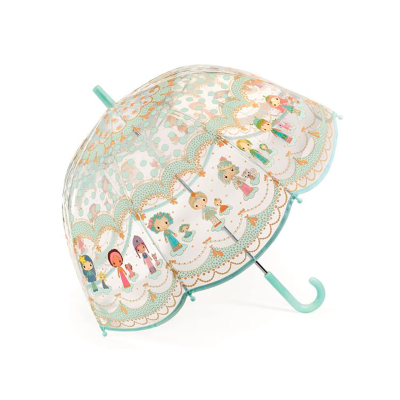 3070900047143 Djeco Guarda-Chuva Infantil Transparente Tinyly | Aberto 68 x 70cm